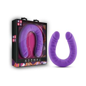 Ruse Realistic 18 in. Silicone Slim Double Dong Dual Ended Dildo (Option: Purple)