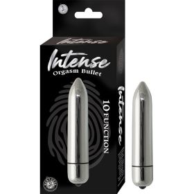 Intense Orgasm Bullet 10 Function Waterproof (Option: Silver)