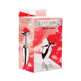 Booty Sparks Red Rose Anal Plug (Option: Small)