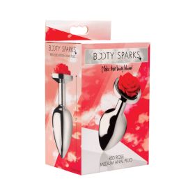 Booty Sparks Red Rose Anal Plug (Option: Medium)