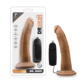 Dr. Skin Dr. Dave Realistic 7 in. Vibrating Dildo (Option: Tan)
