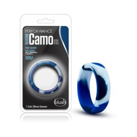 Performance Silicone Camo Cock Ring (Option: Blue Camouflage)