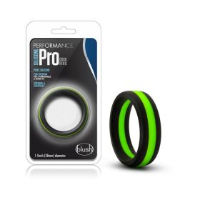 Performance Silicone Go Pro Cock Ring (Option: Black/Green/Black)