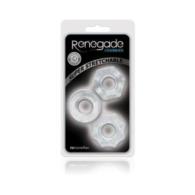 Renegade Chubbies Cock Rings 3 Pack (Option: Clear)