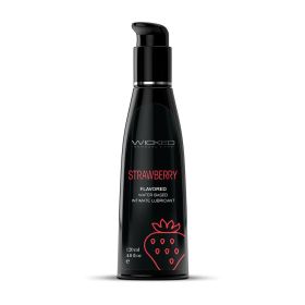 Wicked Aqua Strawberry Water Based Lubricant (Option: 4 oz.)