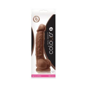 Colours Dual Density 5 in. Dildo (Option: Brown)