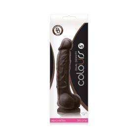 Colours Dual Density 5 in. Dildo (Option: Dark Brown)