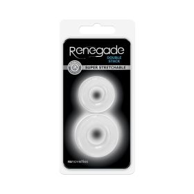 Renegade Double Stack Cock Rings 2 Pack (Option: Clear)