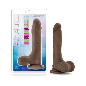 Au Naturel Mister Perfect 8.5 in. Posable Dual Density Dildo with Balls (Option: Brown)
