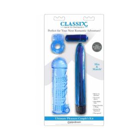 Classix 4 Piece Ultimate Pleasure Couple''s Kit (Option: Blue)