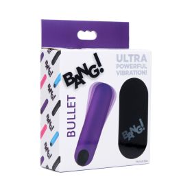 BANG! Vibrating Bullet with Remote Control (Option: Purple)