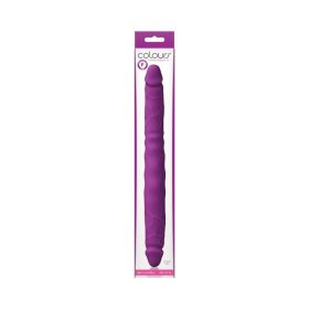 Colours Double Pleasure 12 in. Dual Ended Dildo (Option: Purple)