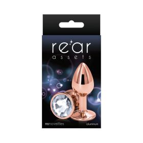 Rear Assets Rose Gold Anal Plug (Option: Small Clear)