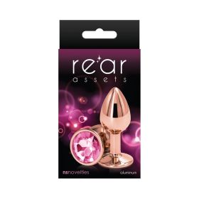 Rear Assets Rose Gold Anal Plug (Option: Small Pink)