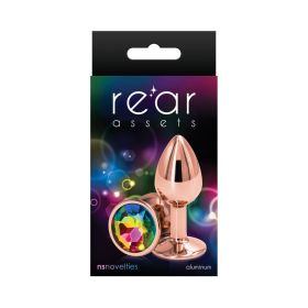 Rear Assets Rose Gold Anal Plug (Option: Small Rainbow)