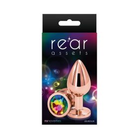Rear Assets Rose Gold Anal Plug (Option: Medium Rainbow)