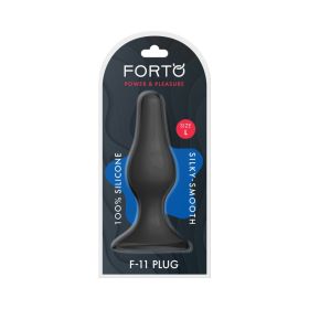 Forto F 11 Lungo Silicone Anal Plug (Option: Large Black)