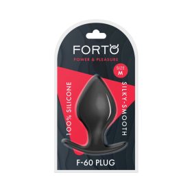 Forto F 60 Spade Silicone Anal Plug (Option: Medium Black)