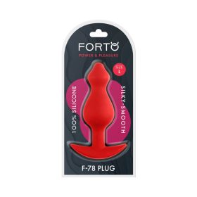 Forto F 78 Pointee Silicone Anal Plug (Option: Large Red)