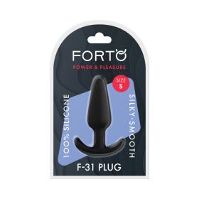 Forto F 31 Silicone Anal Plug (Option: Small Black)