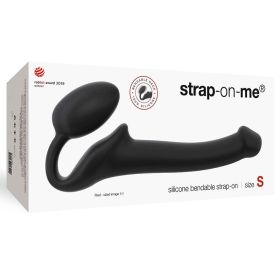 Strap On Me Semi Realistic Bendable Silicone Strap On (Option: Black S)