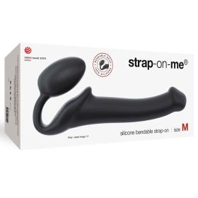 Strap On Me Semi Realistic Bendable Silicone Strap On (Option: Black M)