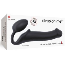 Strap On Me Semi Realistic Bendable Silicone Strap On (Option: Black L)