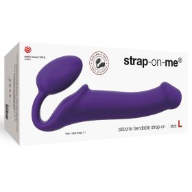 Strap On Me Semi Realistic Bendable Silicone Strap On (Option: Purple L)