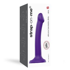 Strap On Me Bendable Dual Density Silicone Suction Cup Dildo (Option: Purple S)