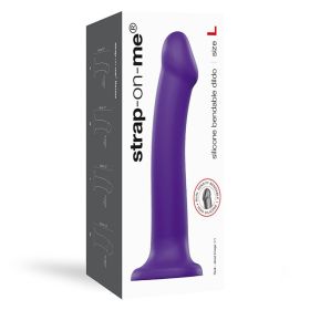 Strap On Me Bendable Dual Density Silicone Suction Cup Dildo (Option: Purple L)