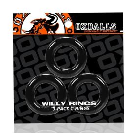 Oxballs Willy Rings 3 Pack Cockrings O/S (Option: Black)