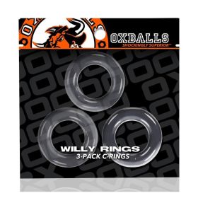 Oxballs Willy Rings 3 Pack Cockrings O/S (Option: Clear)