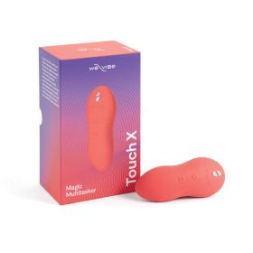 We Vibe Touch X Rechargeable Silicone Lay On Vibrator & Massager (Option: Crave Coral)