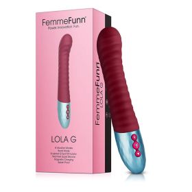 FemmeFunn Lola G Rechargeable Silicone G Spot Vibrator (Option: Maroon)