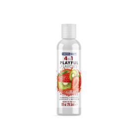 Swiss Navy 4 in 1 Playful Flavors Straw (Option: Kiwi Pleasures 1 oz.)