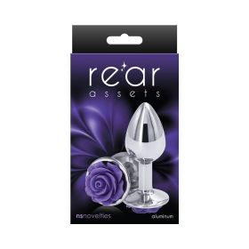 Rear Assets Rose Anal Plug (Option: Small Purple)