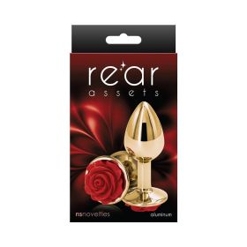 Rear Assets Rose Anal Plug (Option: Small Red)