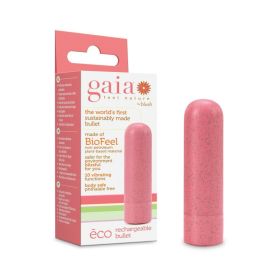 Gaia Eco Rechargeable Bullet Vibrator (Option: Coral)