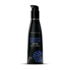 Wicked Aqua Blueberry Muffin Water Based Lubricant (Option: 4 oz.)