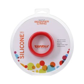Tantus Beginner c ring (Option: 2 in. Crimson)