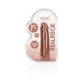 RealRock Realistic Veiny 7 in. Penis Sleeve Extender (Option: Tan)