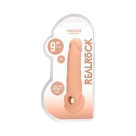 RealRock Realistic 9 in. Penis Sleeve Extender Sling (Option: Beige)