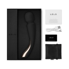 LELO SMART WAND 2 Medium Rechargeable Wand Vibrator (Option: Black)