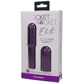 Pocket Rocket Elite Rechargeable Bullet With Removable Sleeve (Option: Purple)