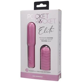Pocket Rocket Elite Rechargeable Bullet With Removable Sleeve (Option: Pink)