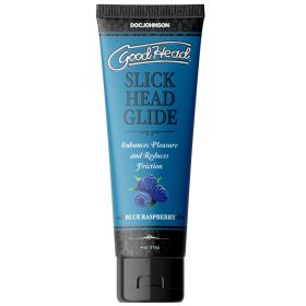 GoodHead Slick Head Glide Blue Raspberry (Option: 4 oz. Bulk)