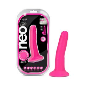 Neo Elite 6 in. Silicone Dual Density Dildo (Option: Neon Pink)