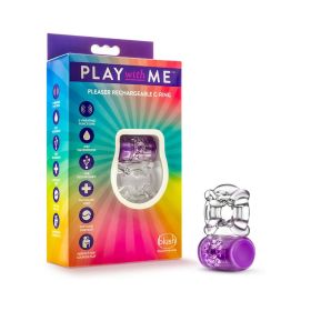 Play with Me Pleaser Rechargeable Vibrating c ring (Option: Purple)