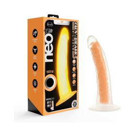 Neo Elite Glow in the Dark Viper 7 in. Dual Density Dildo (Option: Neon Orange)