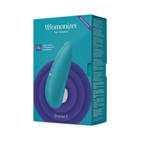 Womanizer Starlet 3 Rechargeable Silicone Compact Pleasure Air Clitoral Stimulator (Option: Turquoise)